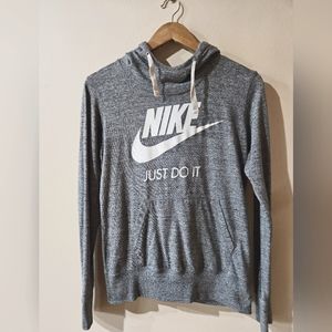 Nike Hooded Light Logo Sweater Pull-Over Women's M Gray